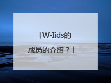 W-Iids的成员的介绍？